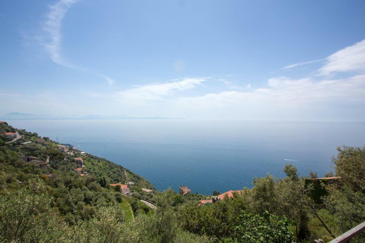"Casalena" Villa A Furore Amalfi Coast Con Grande Terrazzo E Vista Sul Mare Kültér fotó